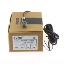 Yumo Lm8-3001PA Series M8 Mini Cylinder Inductance Proximity Switch Sensor
